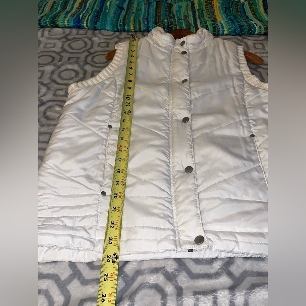 White Vest quilted knit vest Warm Winter - Picture 12 of 12